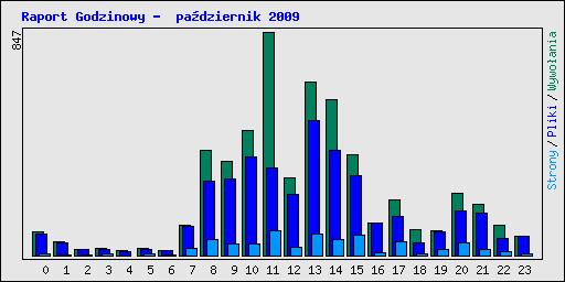 Raport Godzinowy -  padziernik 2009